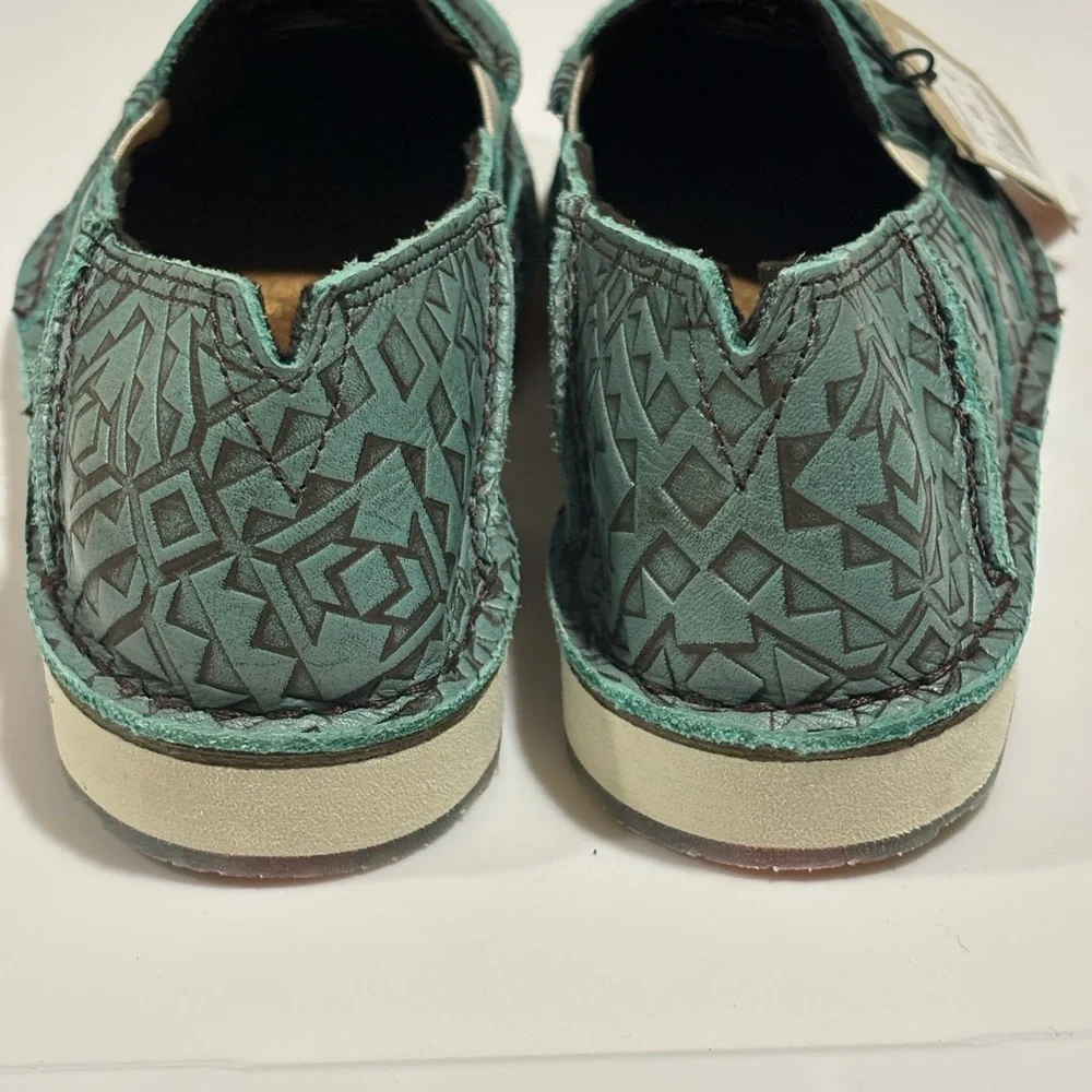 Ariat Cruiser Women’s Slip-On Leather Shoes Turquoise Geometric Size 7.5 - Picture 5 of 9